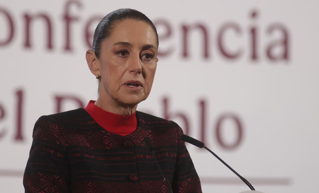 Conferencia matutina de la presidenta Claudia Sheinbaum en Palacio Nacional el 22 de enero de 2025. Foto: Carlos Mejía / EL UNIVERSAL