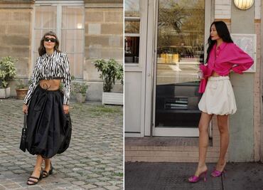 Las faldas globo reinan en la primavera 2024, así puedes lucirlas