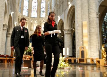 Celebran misa en catedral de Bruselas en honor a víctimas