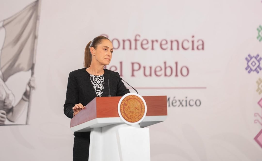 La presidenta Claudia Sheinbaum durante la mañanera del 10 de febrero del 2026. Foto: Osmar Alvarado / EL UNIVERSAL
