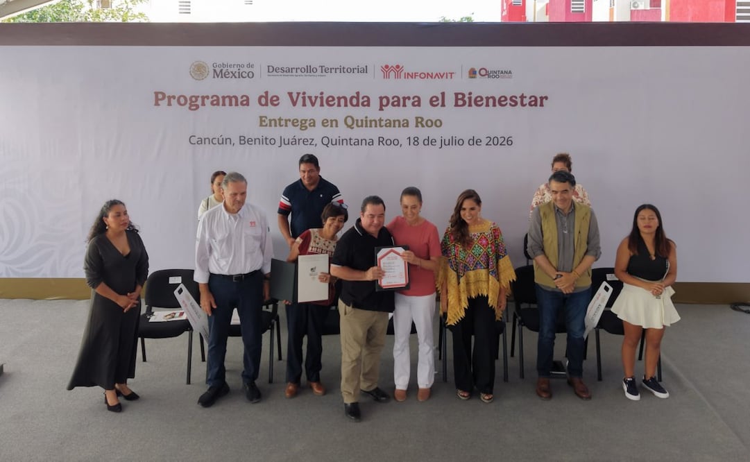 Sheinbaum elimina requisitos para créditos de vivienda; bastará ser derechohabiente del Infonavit.
Foto: Especial.