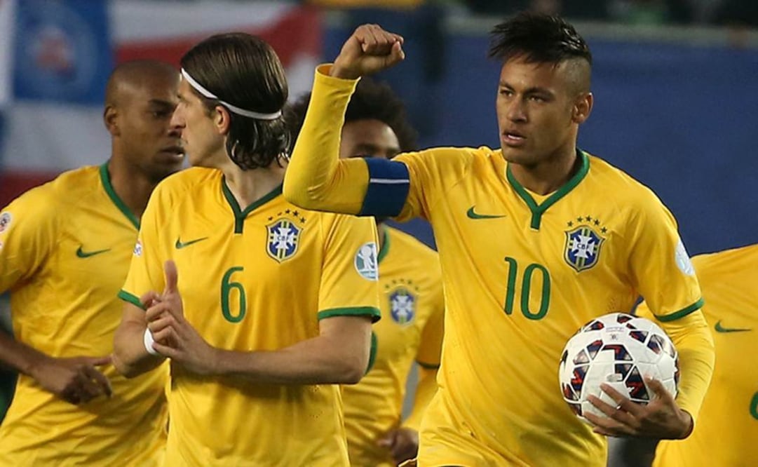 Neymar rescata el triunfo para Brasil