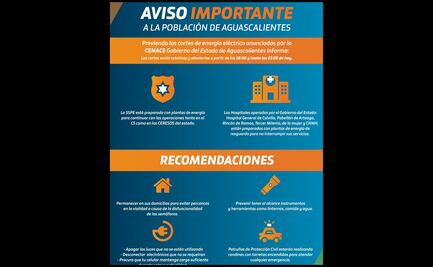 Ante apagones, autoridades de Aguascalientes se previenen con plantas de energía para garantizar servicios