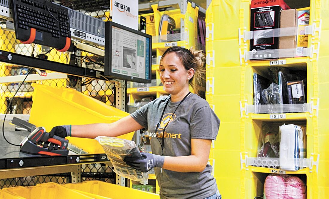 La principal filosofía de Amazón está basada en el margen, concepto que implica un estudio pormenorizado del ahorro de costos; posee hasta 80 centros de abastecimiento en todo el globo. Foto: Especial