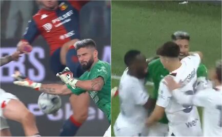 VIDEO: La espectacular atajada de Olivier Giroud en su partido con el AC Milan