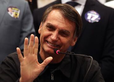 El candidato de Brasil, Jair Bolsonaro, se declara admirador de Trump