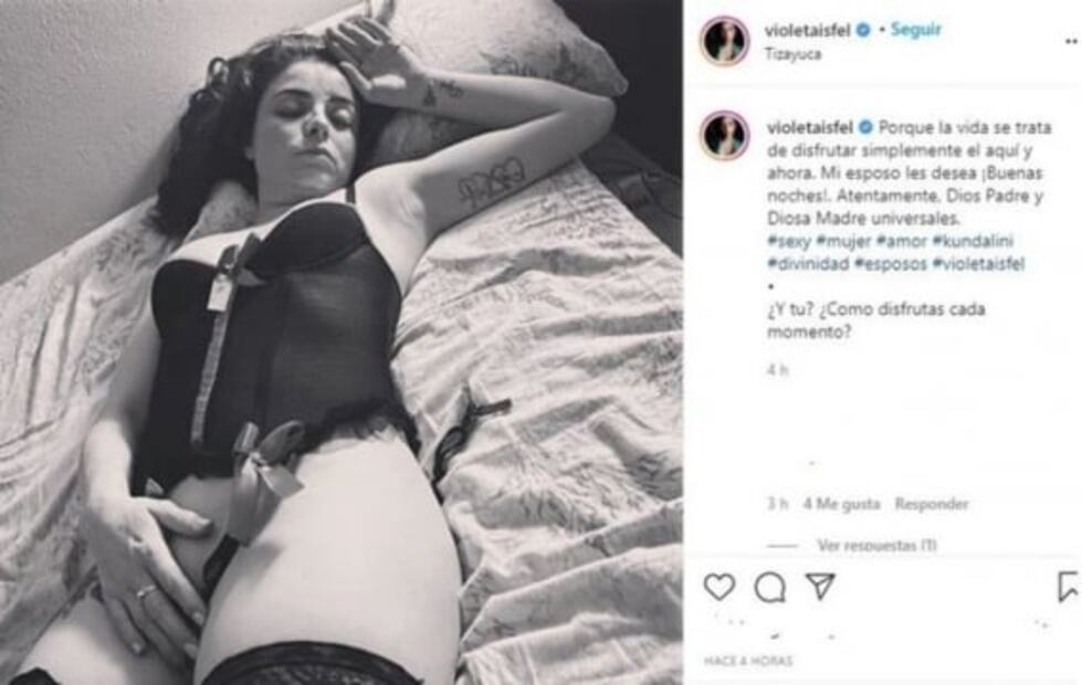 Violeta Isfel ni censurada ni hackeada, esta es la razón por la que bajó su foto sexy