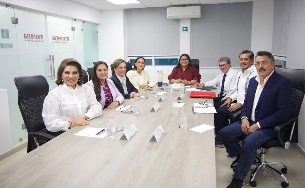 Reunión de Morena con aspirantes a las coordinaciones estatales en defensa de la transformación y la soberanía nacional de Baja California, Baja California Sur, Chihuahua, Nayarit, Sinaloa y Sonora. Foto: X @PartidoMorenaMx