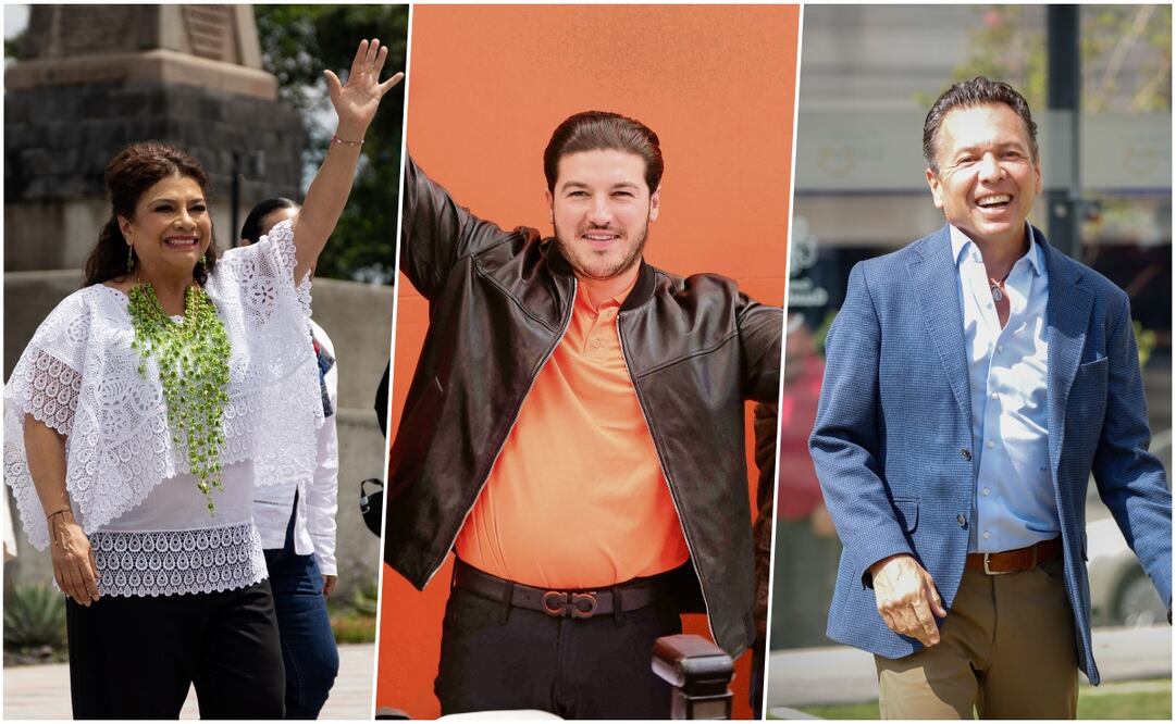 Clara Brugada, Samuel García y Pablo Lemus acudirán a la mañanera la próxima semana. Foto: EL UNIVERSAL