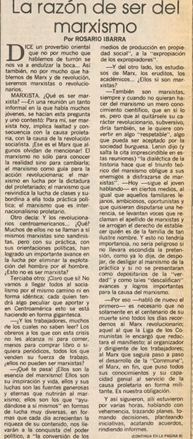 Triquis y marxismo, temas de Rosario Ibarra de Piedra en sus artículos de EL UNIVERSAL