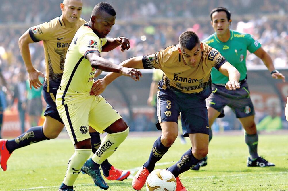 Quintero puso de cabeza a la zaga auriazul y logró marcar un doblete (ETZEL ESPINOSA. IMAGO7)