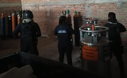 Recuperan en Michoacán 25 tanques de oxígeno robados con violencia