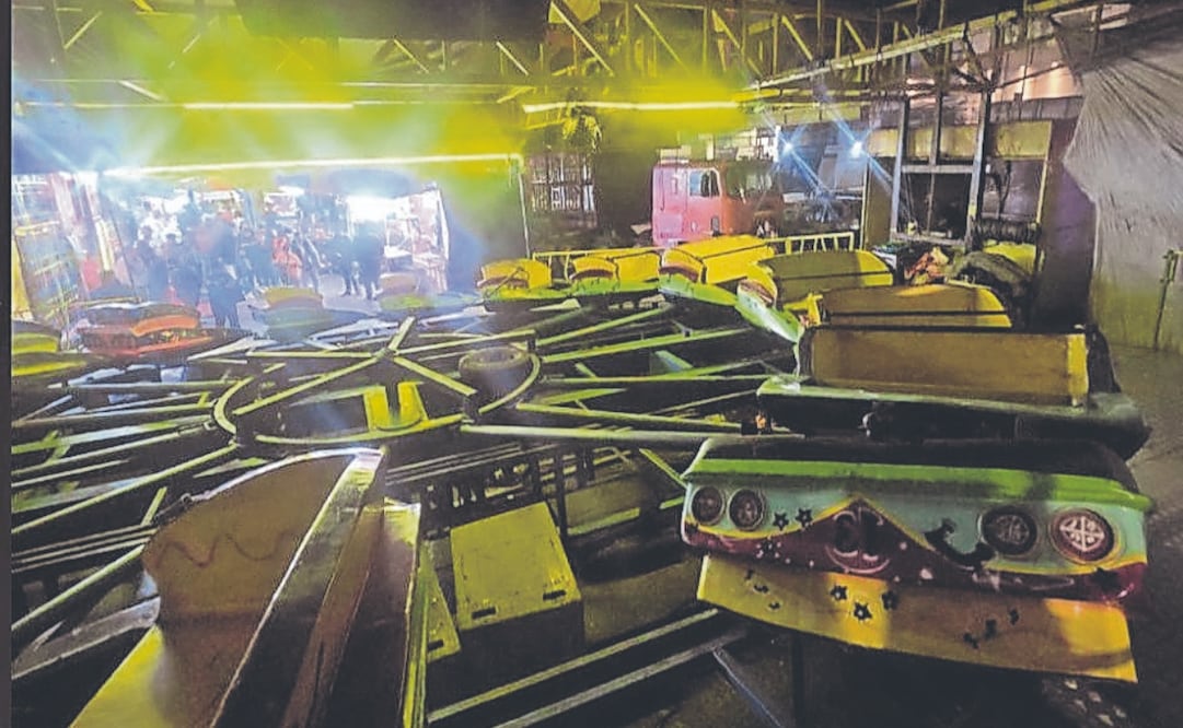 La canasta de las Tazas locas se desprendió en el juego de feria. Foto Especial