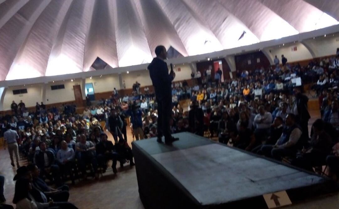 Marko Cortés estuvo en el Estado de México. Foto: Especial