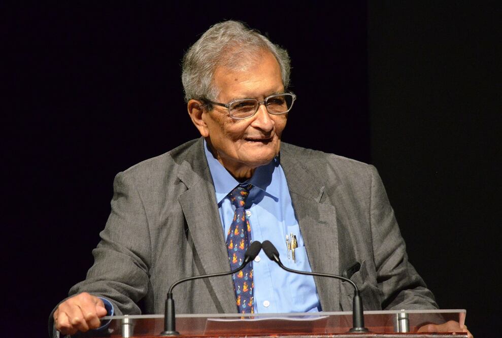 El Premio Novel de Economía, Amartya Sen. Foto: Emilio Vasquez, El Universal 