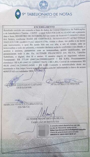 Testamento del empresario brasileño - Foto: Metropoles