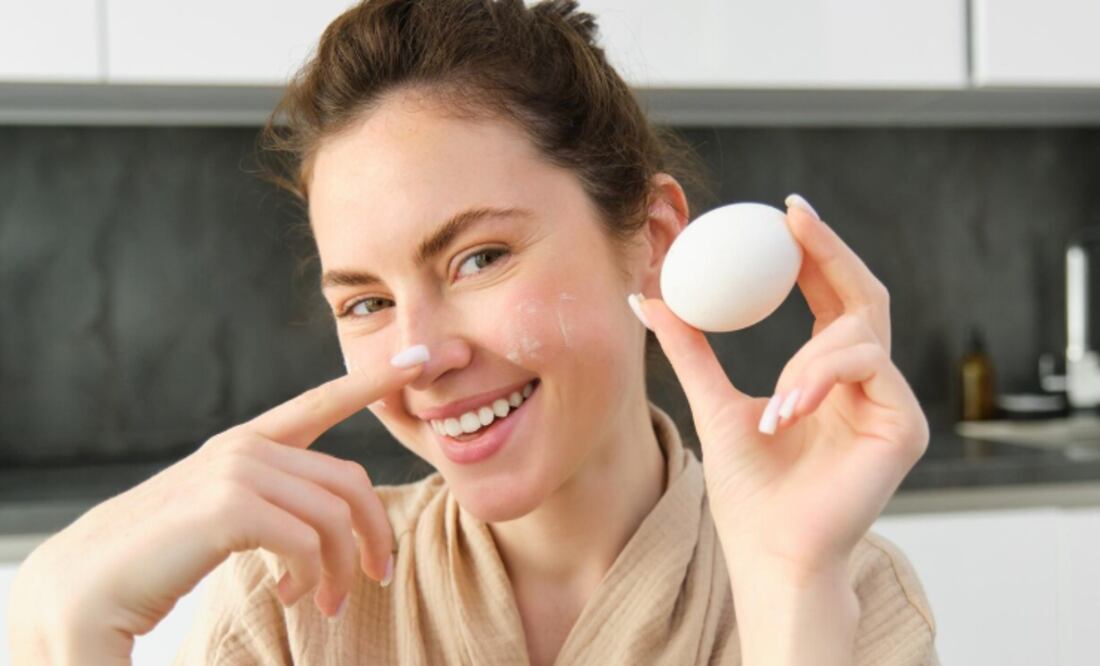 La clara de huevo ayuda a cerrar poros y suavizar arrugas. Foto: Freepik