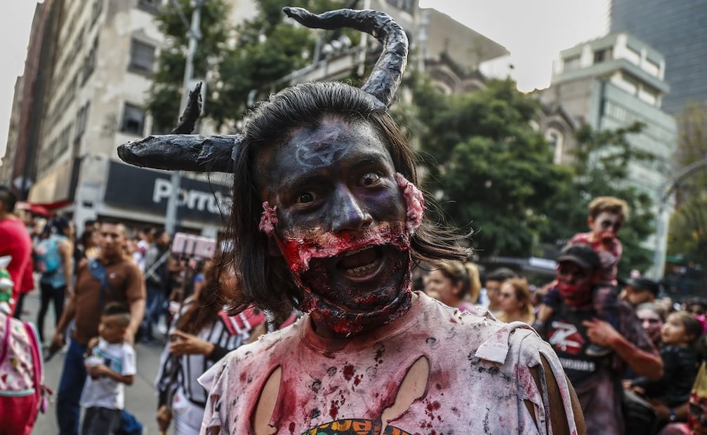 Marcha zombie en la CDMX. Foto: Archivo EL UNIVERSAL
