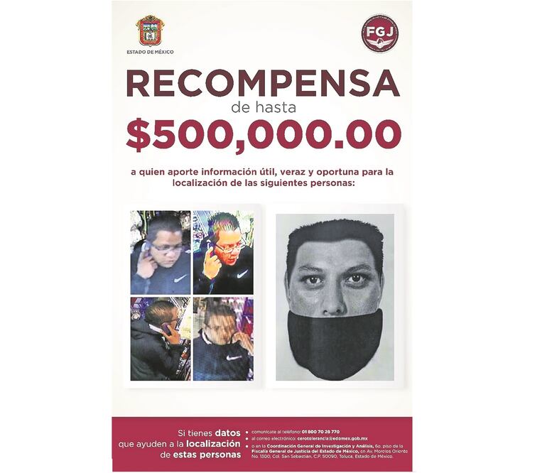 Búsqueda. Autoridades ofrecen una recompensa a quien ofrezca información sobre el paradero de los asesinos. 