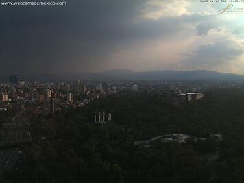 Reportan lluvia en zonas oriente y sur del DF