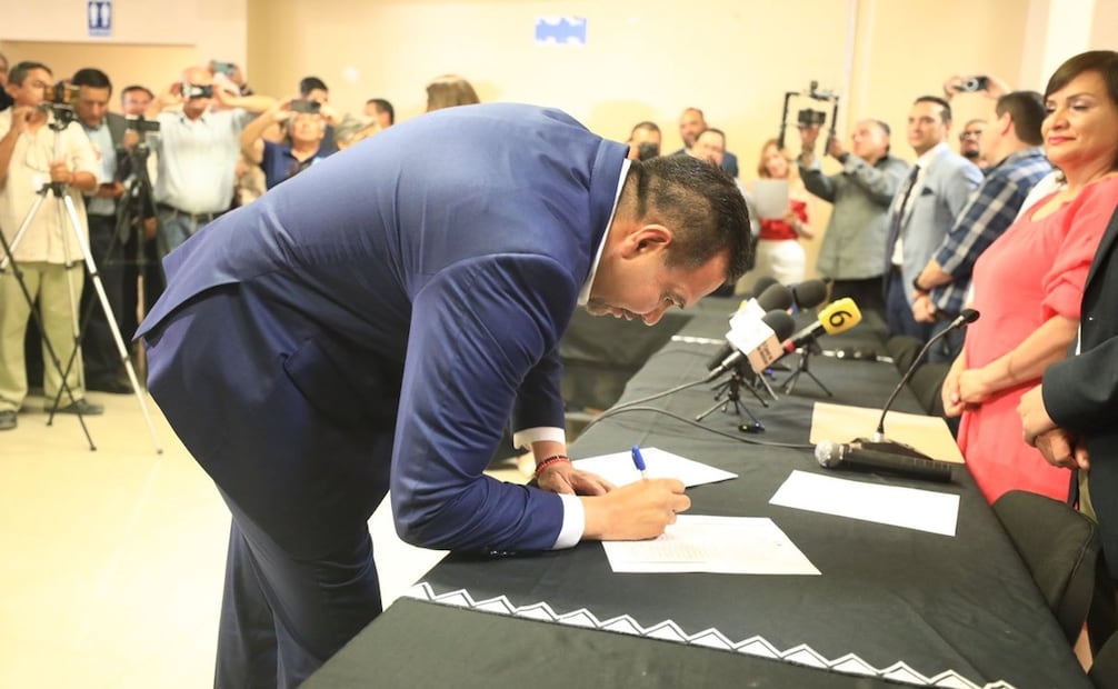 El alcalde electo por Ciudad Juárez obtuvo 354 mil 422 votos que representan el 59.52 por ciento de la elección en Ciudad Juárez. Foto: especial