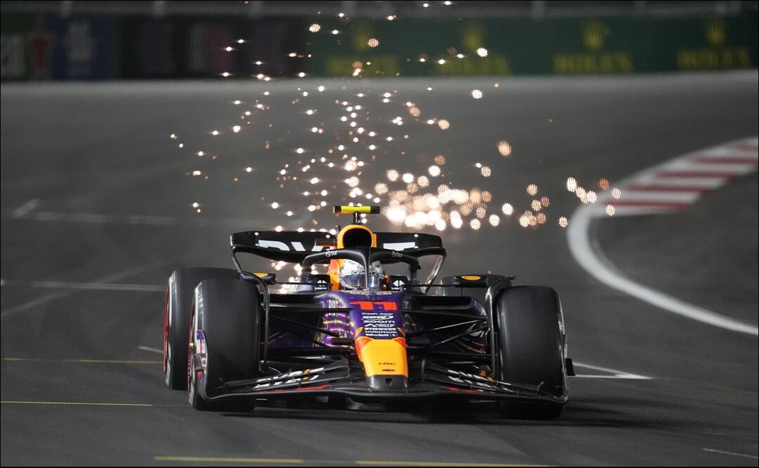 Checo Pérez en el GP de Las Vegas - Foto: AP