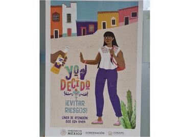 Critican en redes campaña de gobierno: piden a mujeres "evitar riesgos" rechazando una cerveza