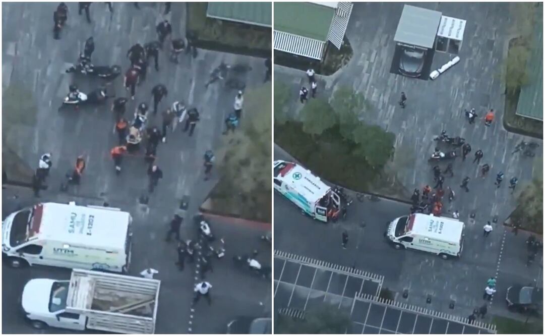 Balacera en Zapopan. Fotos: Tomadas de video