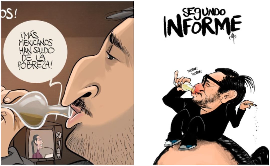 Cartones de la prensa nacional que retratan cónclave de Andy López Beltrán. Foto: Captura de pantalla X