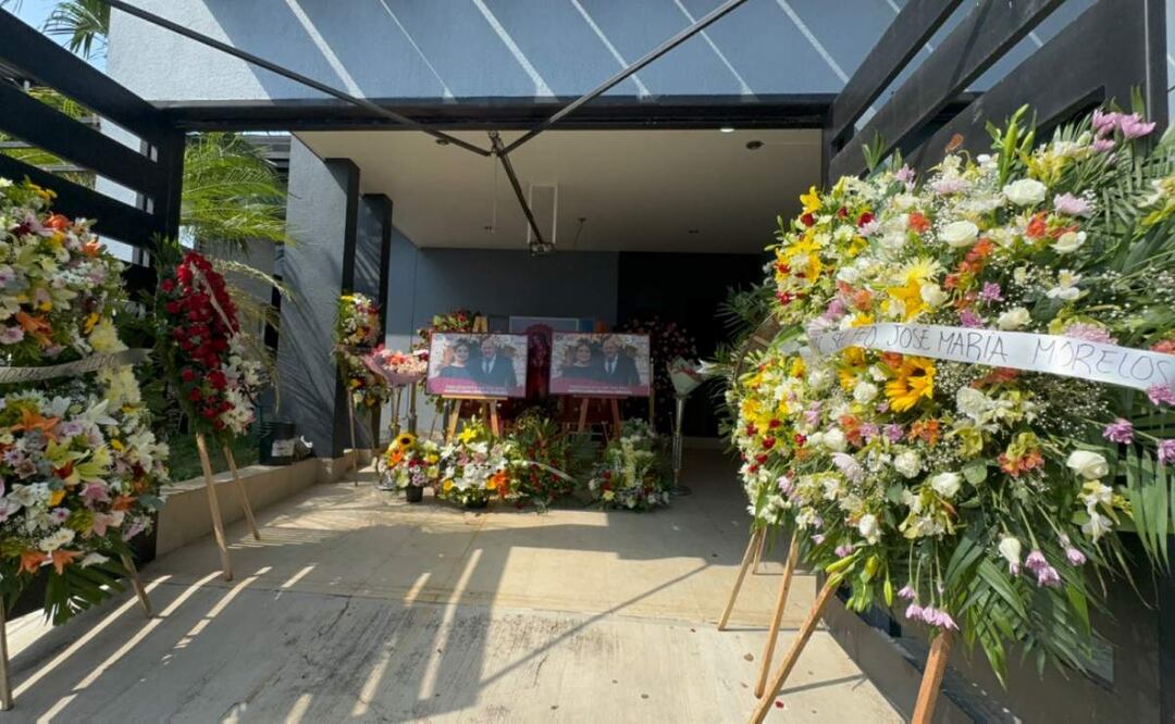 Homenaje a presidenta municipal de Tepalcatepec, Martha Laura Mendoza y de su esposo, Ulises Sánchez Ochoa en Michoacán (18/06/2025). Foto: Charbell Lucio