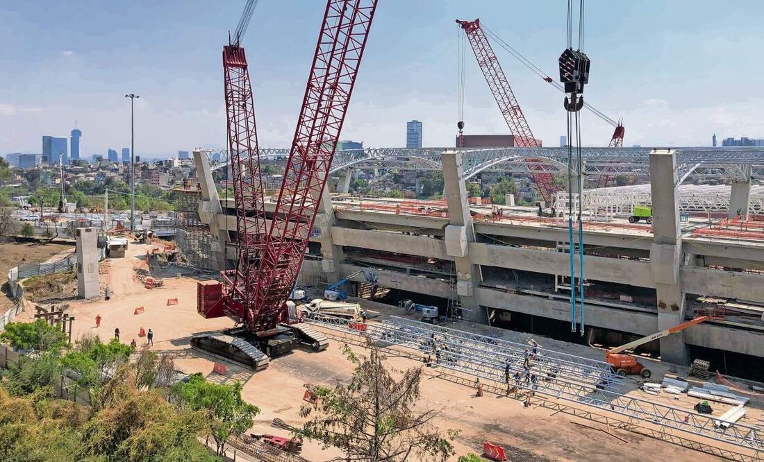 En la terminal Observatorio ya es visible la infraestructura que albergará los andenes para el arribo de los convoyes de El Insurgente, constató EL UNIVERSAL en un recorrido. (03/03/2025) Foto: Diego Simón Sánchez | El Universal