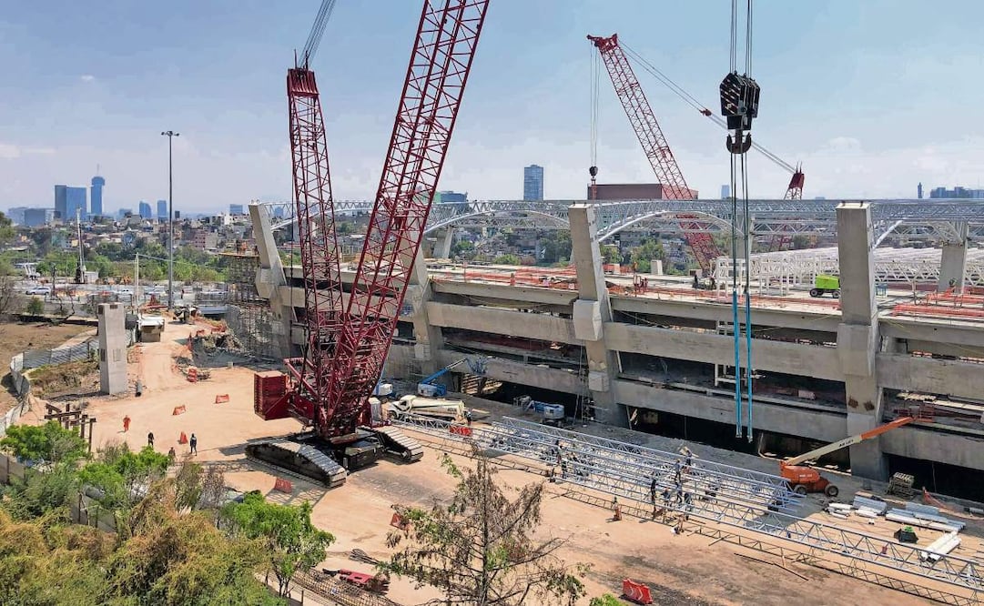 En la terminal Observatorio ya es visible la infraestructura que albergará los andenes para el arribo de los convoyes de El Insurgente, constató EL UNIVERSAL en un recorrido. (03/03/2025) Foto: Diego Simón Sánchez | El Universal