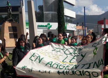 Mujeres apoyan en Hidalgo legalización del aborto en Argentina
