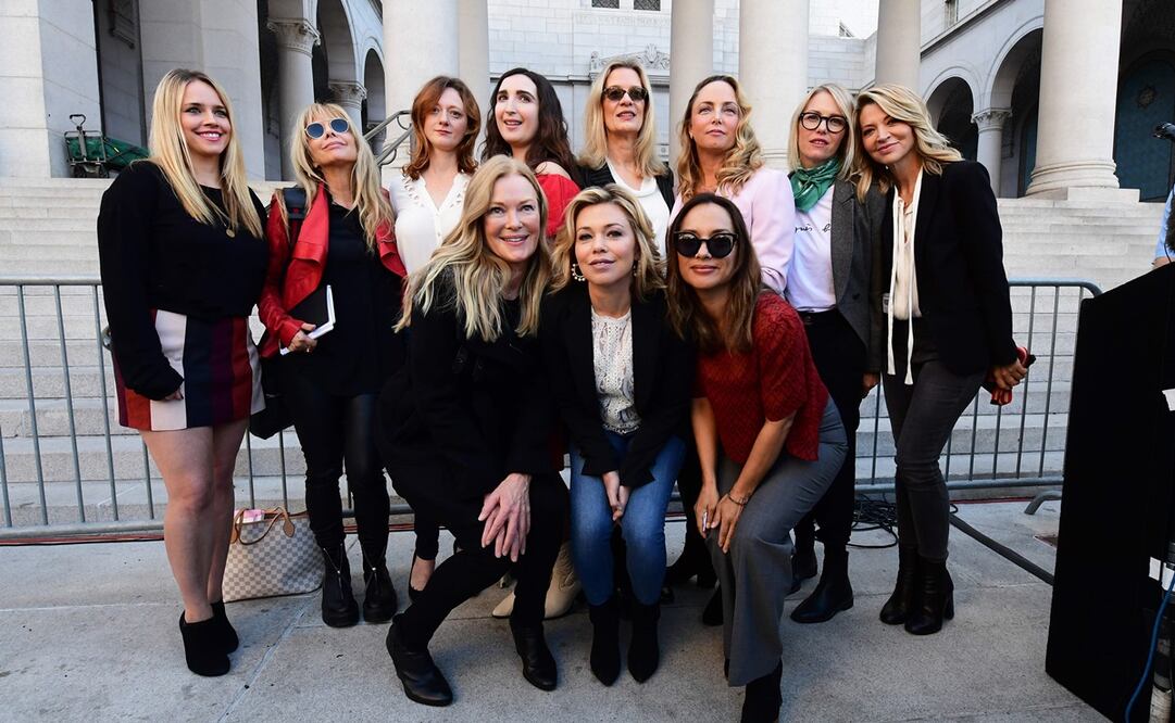 Actrices que acusaron al productor. Foto: AFP