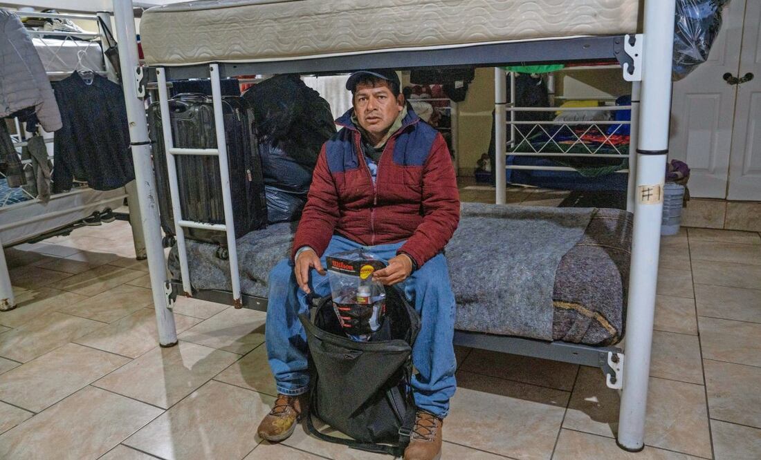 Nemorio fue deportado en enero y actualmente se encuentra en el refugio Ejército de Salvación, sin apoyo federal. (20/02/2025) Foto: Aimee Melo | El Universal