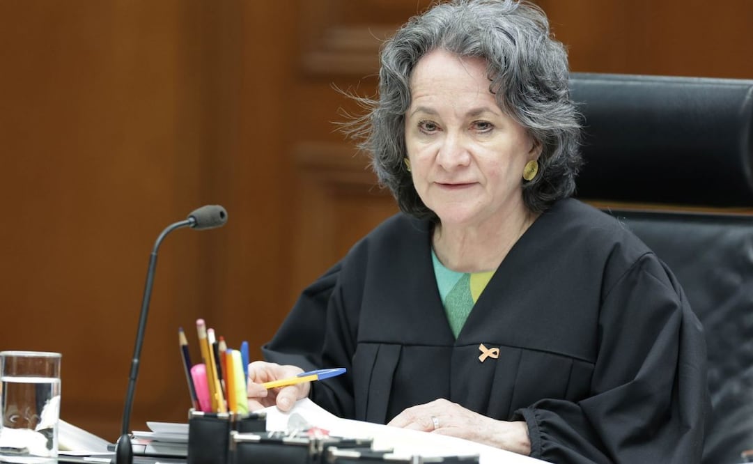 Ministra Sara Irene Herrerías Guerra en sesión del pleno de la Suprema Corte de Justicia de la Nación. Foto: SCJN/ Cuartoscuro
