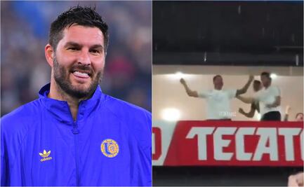André Pierre Gignac y su apasionado festejo por el pase de Tigres; el francés se volvió loco en la tribuna