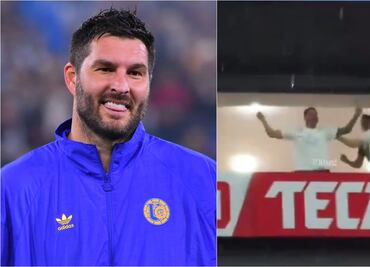 André Pierre Gignac y su apasionado festejo por el pase de Tigres; el francés se volvió loco en la tribuna