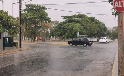 Lluvia y caída de granizo dan tregua temporal al calor en Mérida, Yucatán