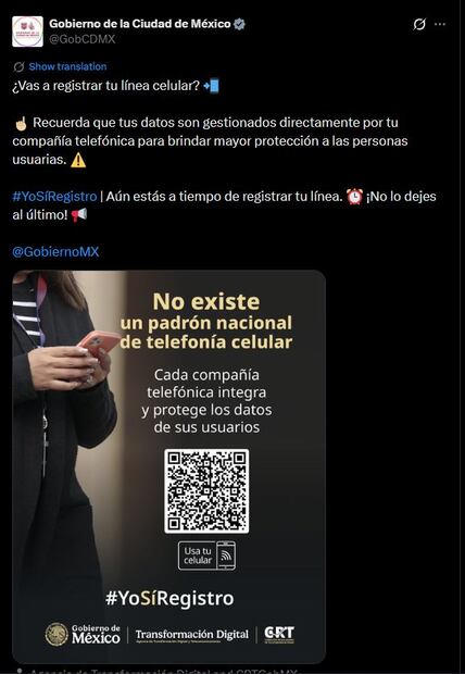 Foto: Captura de pantalla en X / @GobCDMX)
