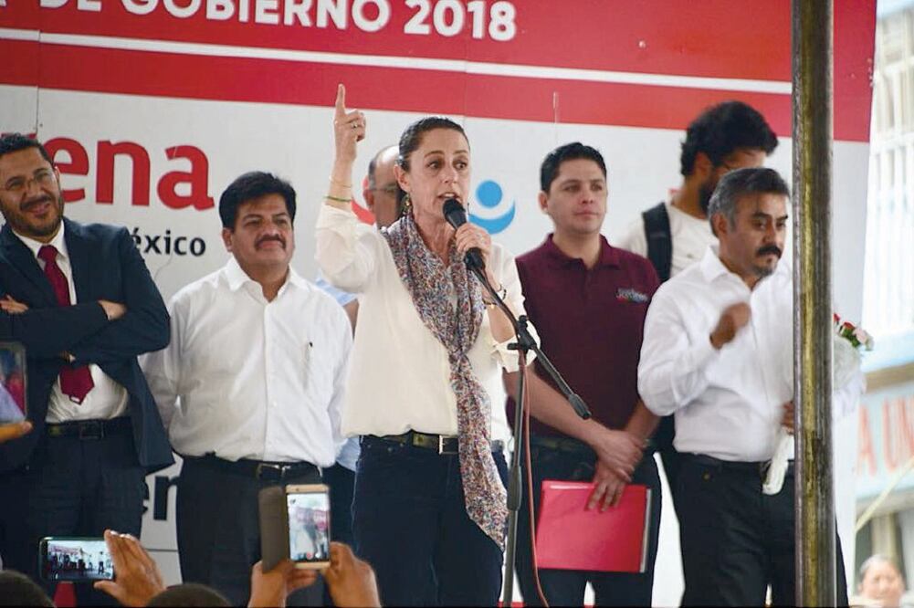 Vigilan mitin de Sheinbaum en GAM 