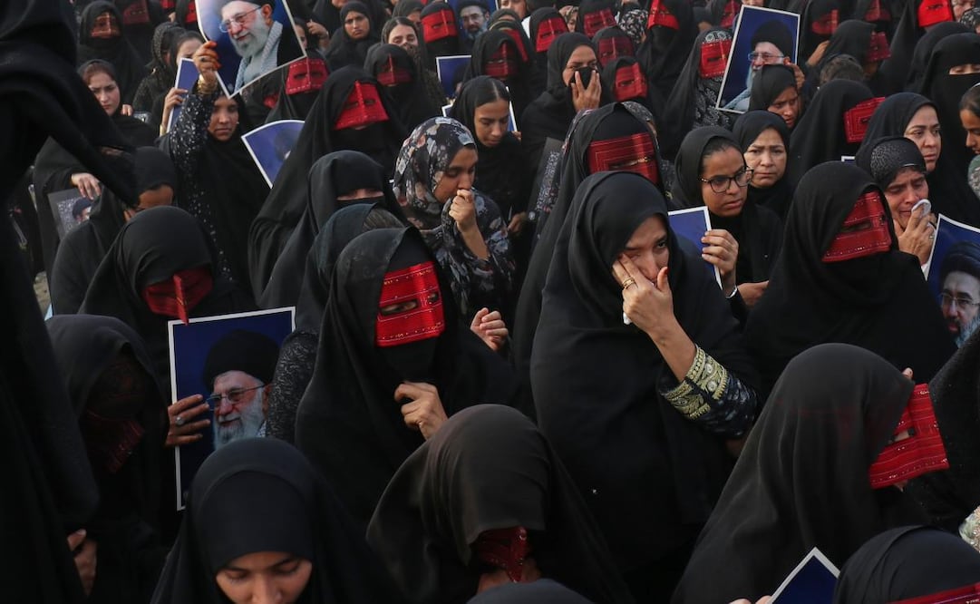 Organizan funeral masivo por las víctimas mortales tras el presunto ataque de una boda civil en Irán. (03/29/26) Foto: AP