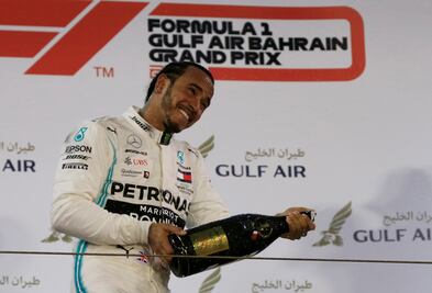 Lewis Hamilton gana el GP de Bahréin