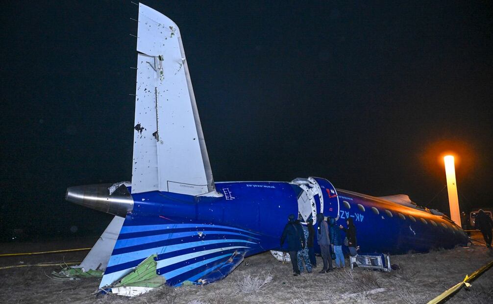 Accidente aéreo de Azerbaiyán Airlines. Foto: EFE