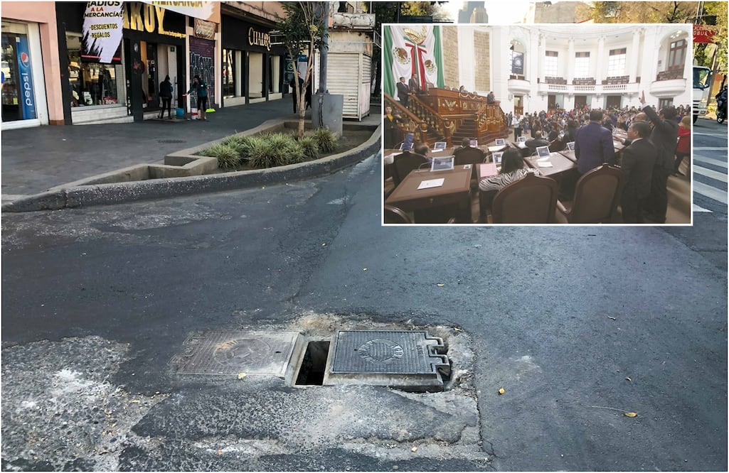 Coladera en mal estado. FOTO: Archivo/ EL UNIVERSAL/