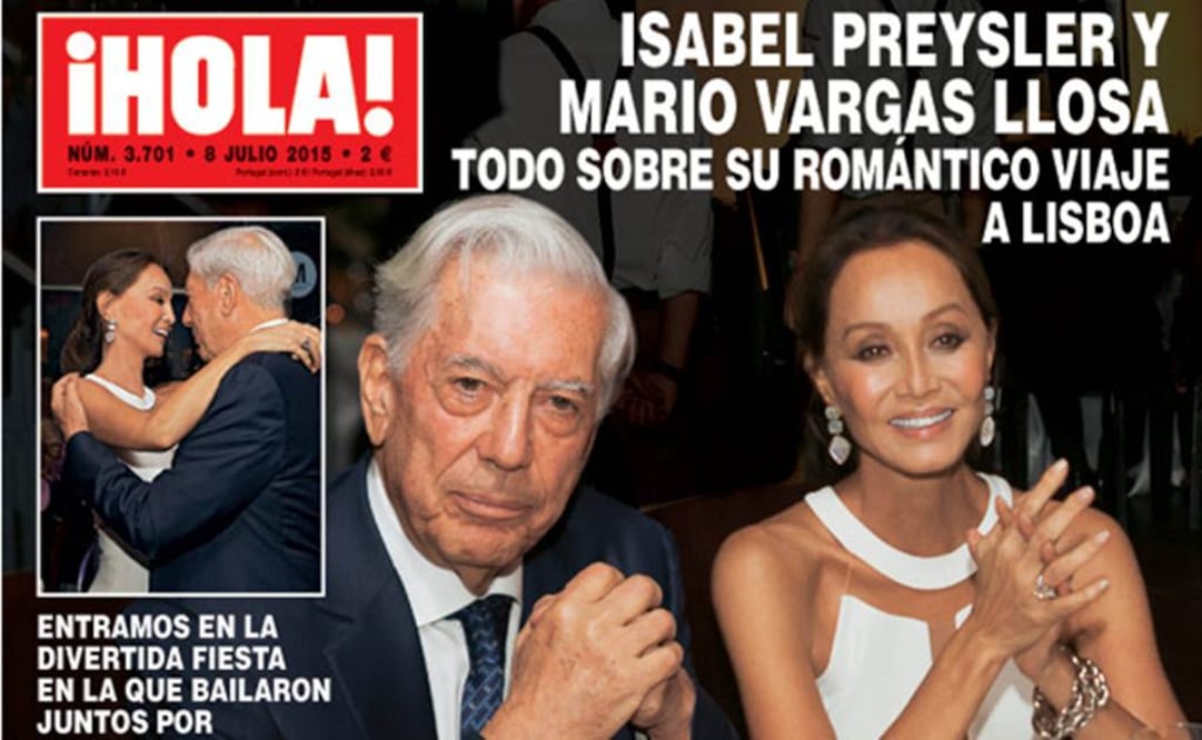 "Nuestra relación va muy bien" , dijo Vargas Llosa a la revista, FOTO: Portada de la revista Hola!
