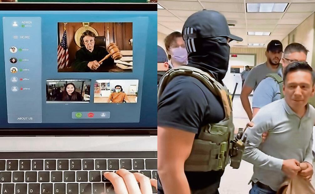 Delincuentes se hacen pasar por abogados, organizan videoaudiencias
migratorias y conceden asilo o legalización. Todo es falso. Fotos: Cortesía USCIS y tomada de video