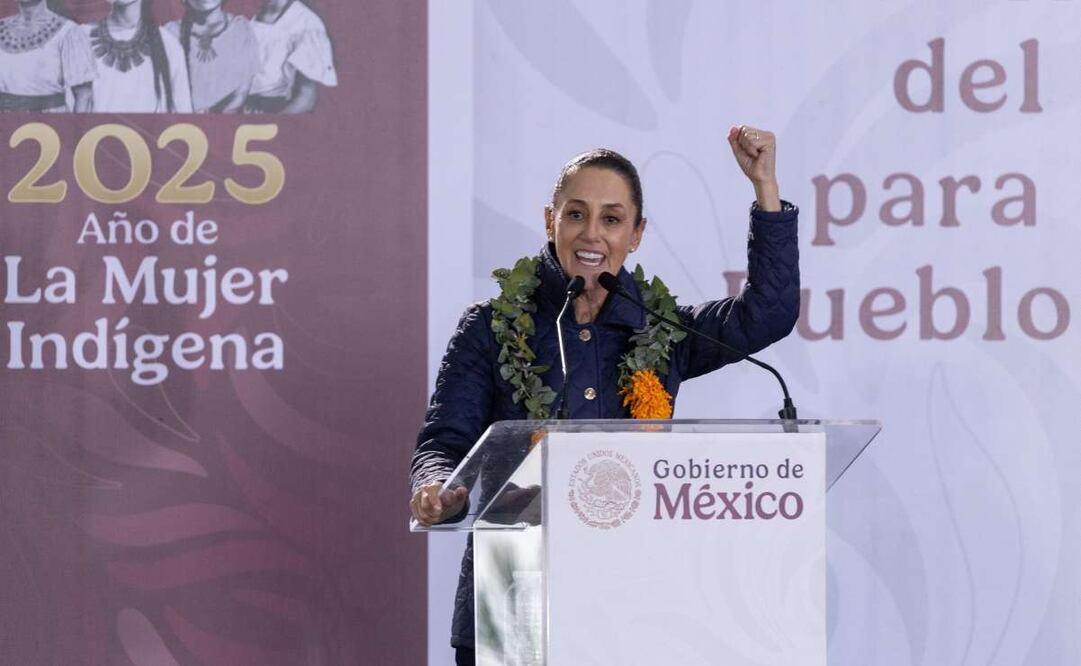 La presidenta Claudia Sheinbaum Pardo encabezó la Asamblea del Fondo de Aportaciones para la Infraestructura Social para Pueblos y Comunidades Indígenas y Afromexicanas (FAISPIAM), en San Pablo del Monte, Tlaxcala. Foto: Hugo Salvador/EL UNIVERSAL