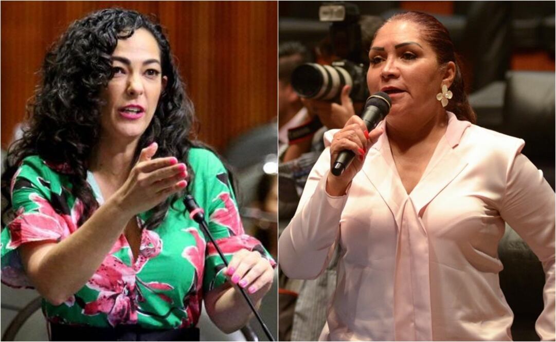 Olga Patricia Sosa, autora de la iniciativa y María de Jesús Rósete, quien la presentó. FOTOS: tomadas de redes sociales del PES
