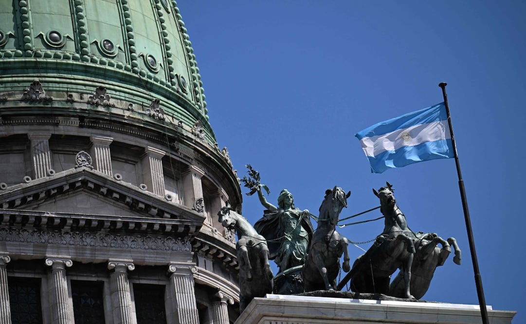 Senado de Argentina durante el debate de la reforma laboral. (27/02/2026). Foto: AFP.